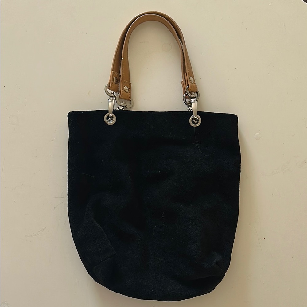 Elegant Black and Tan Tote Bag